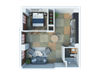 1BR 1BA